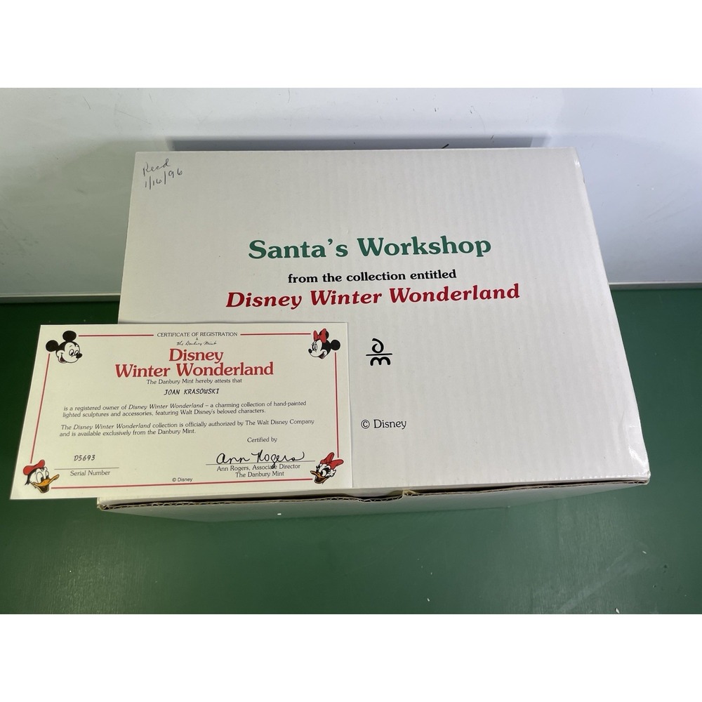 1995 Disney Winter Wonderland  Santa's‎ Workshop DISNEY IN BOX